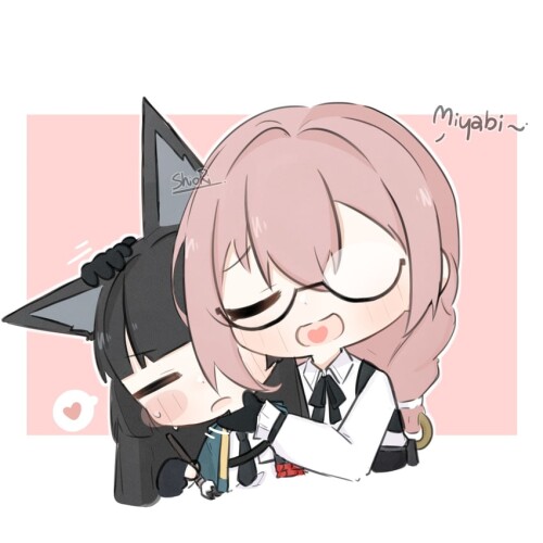  hoshimi miyabi and tsukishiro yanagi zenless zone zero drawn by shiio rii sample eafe52e7bce98b09e7