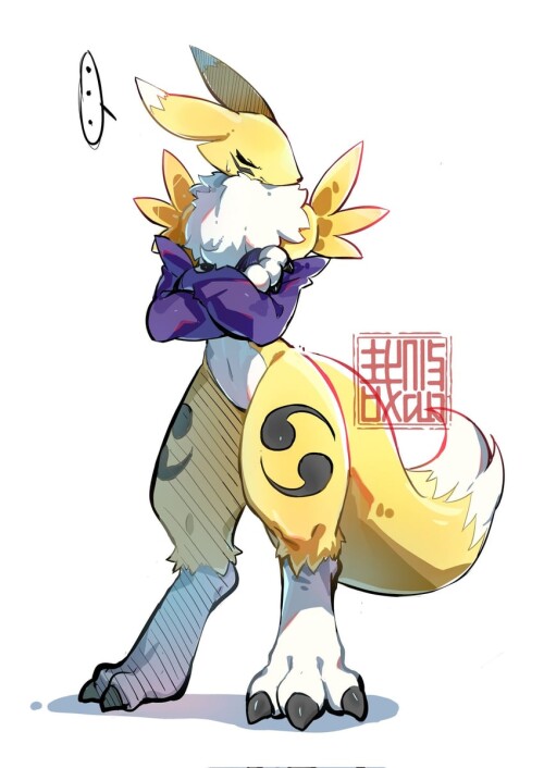  renamon digimon drawn by youzaiyouzai112 sample e6b8e396b5f86a87409efdc38fb71404