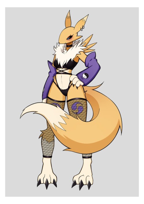  renamon digimon drawn by pendramon sample 4edff5b418af9776eee0f684e524ebd3